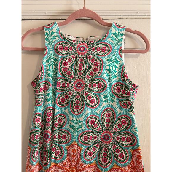 London Style Paisley Shift Dress - Size 4 - Picture 7 of 14